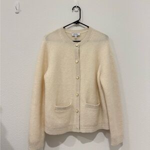& Other Stories Cream Button-Up Cardigan